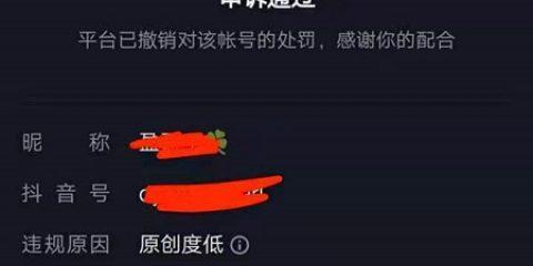 如何解除被永久封禁的抖音账号（一位被封禁用户的解封经历分享）