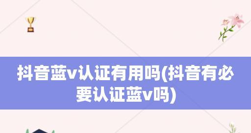 抖音个体户如何申请蓝V认证（详解抖音蓝V认证申请流程及注意事项）