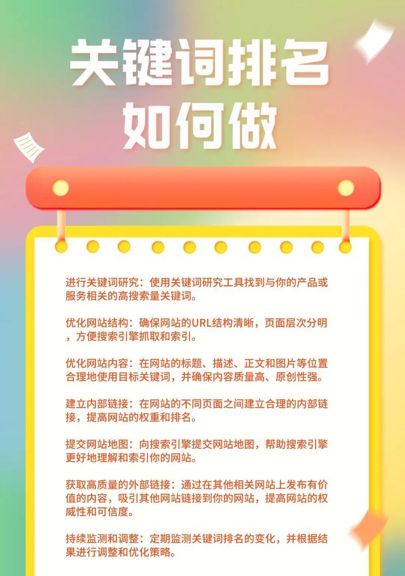 如何提升关键词排名？