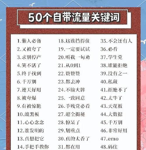 小红书今日关键词怎么写？如何快速找到热门关键词？