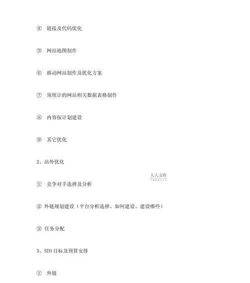 网站内部构成优化方案应包含哪些内容？