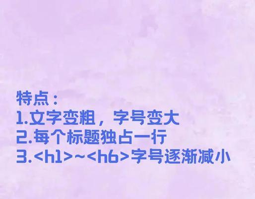 HTML标题标签有哪些？如何正确使用它们？