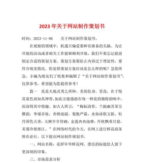 网站策划分析怎么写？如何进行有效的网站策划分析？