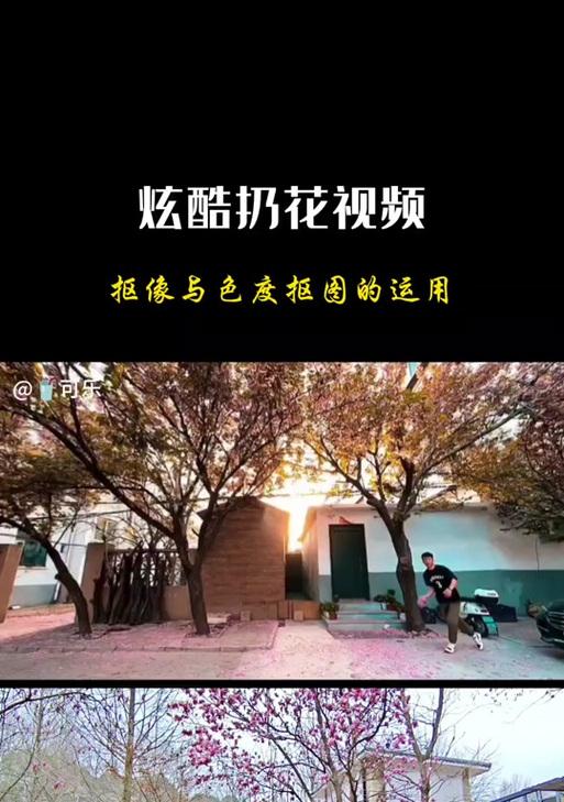 抖音花瓣变装怎么剪辑出来